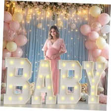 Marquee Letters for Baby Shower Decorations,Baby Letters for Baby Shower, 3FT