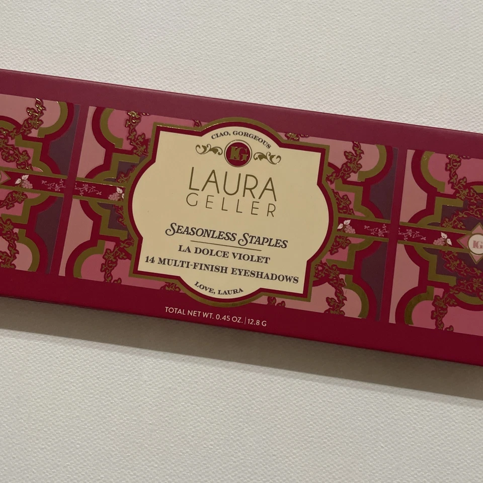 NUEVA Paleta de Sombras de Ojos Laura Geller La Dolce Violeta 14 Tonos Multiacabado Foto 4 de 4