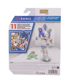 Jakks Pacific 4' Sonic The Hedgehog Comic Collection Metal Virus Figure new 2025