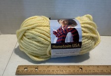 Lion Brand Hometown USA Super Bulky 6 5 oz Daytona Lemon Yarn 157 Lot 41990