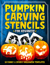 Pumpkin Carving Stencils for Advanced 50 Funny and Spooky Halloween Templates