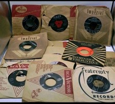 45 Rpm Records Lot Of 17 Vintage