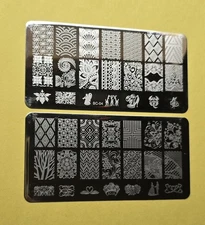 Mixed Lot of STEEL NAIL ART STAMPING PLATES WEDDING LOVE LACE BC-04 BC-06
