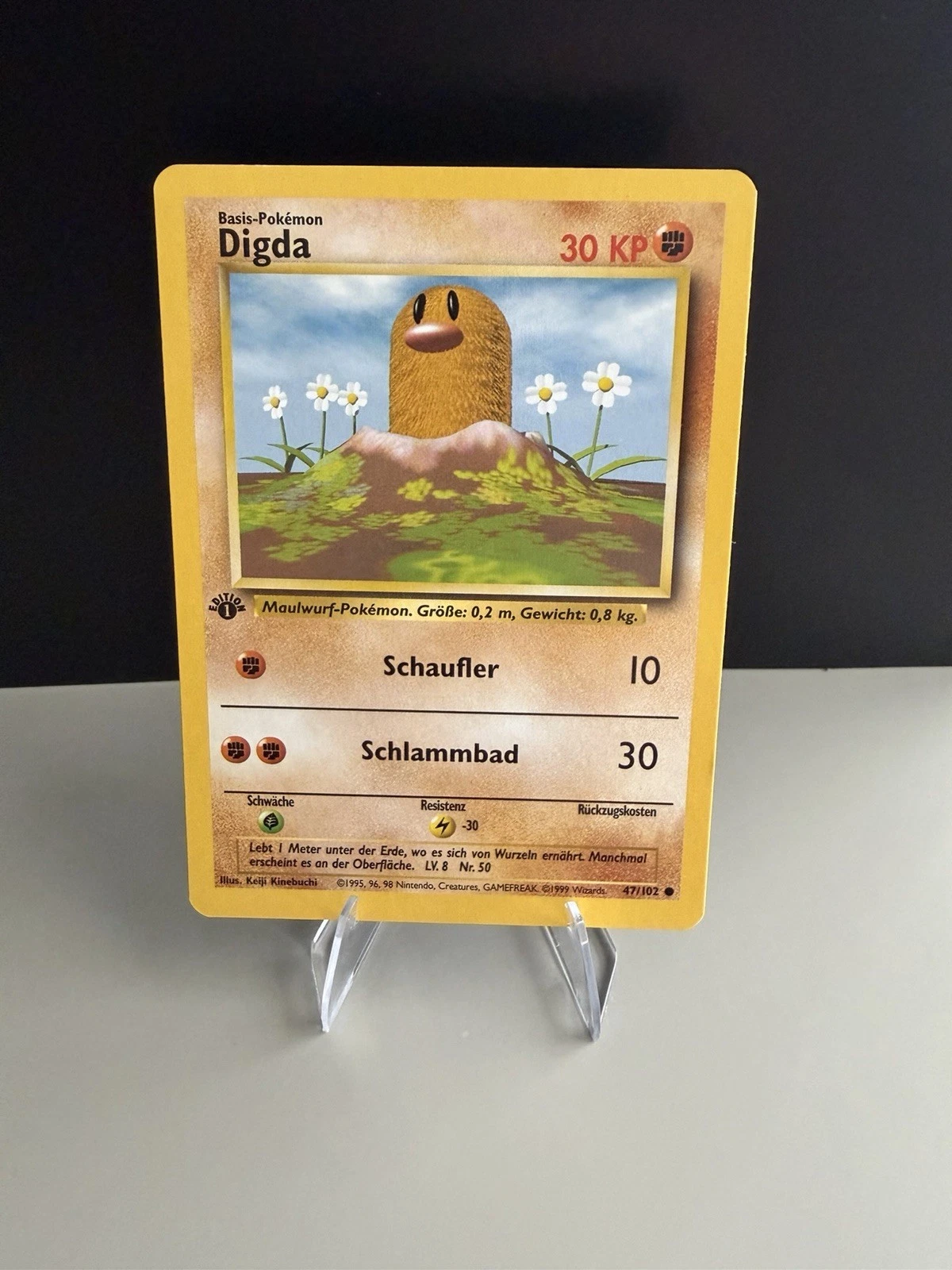 Diglett 047/102 Base Set 1st Edition
