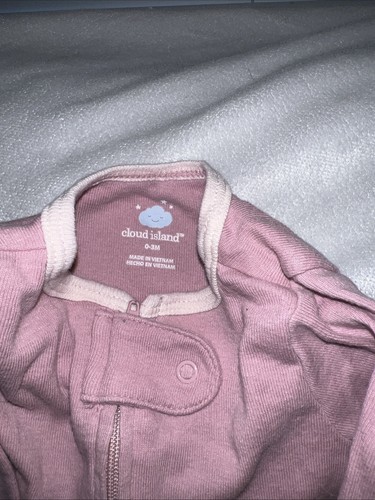 Lot Baby Girl 0-3m MIX & MATCH purple Outfits & Two - 2 Way Zip Sleep N Play - Picture 9 of 11