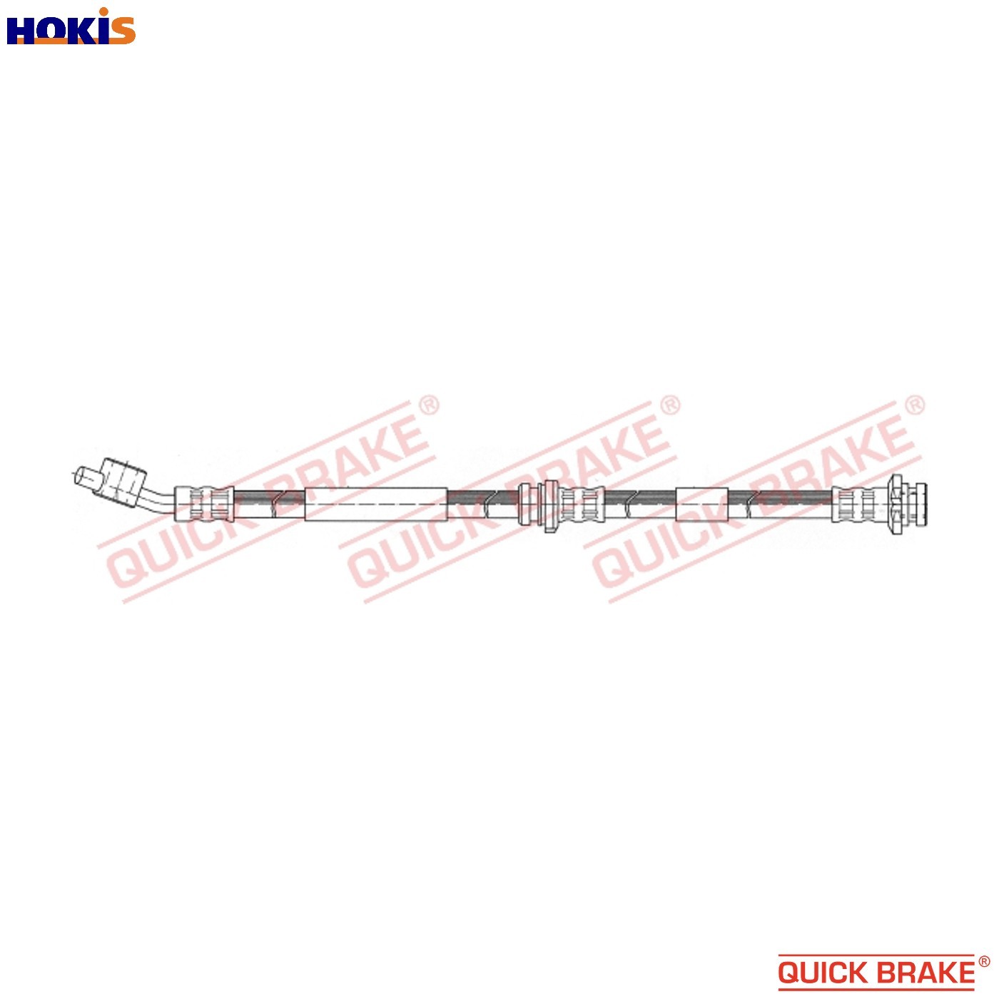 BRAKE HOSE 58.970 FOR NISSAN PRIMERA/Hatchback/Break/Traveller CD20T 2.0L 4cyl