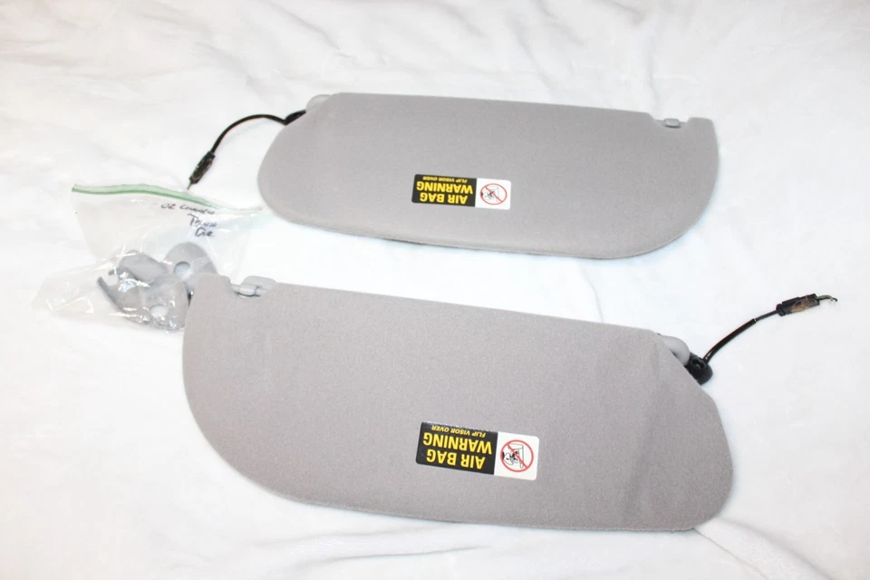 98-05 Lincoln TOWN CAR Parasoles dobles con clips parasol LUCES Gris LIMPIO Foto 4 de 4