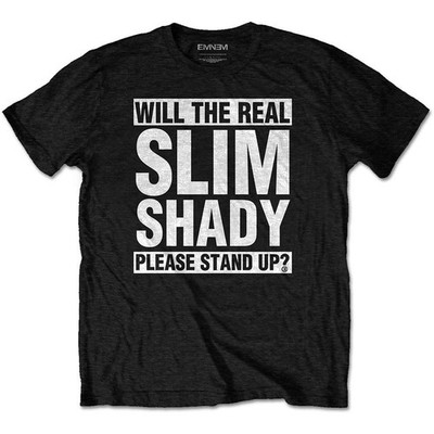Band Monkey Eminem Unisex T-Shirt The Real Slim Shady L Black