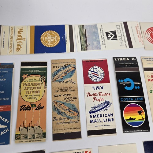 Vintage Streichholzheftchenhüllen - Schiffe und Boote 40er-80er Jahre Konvolut 35 - Bild 6 von 8