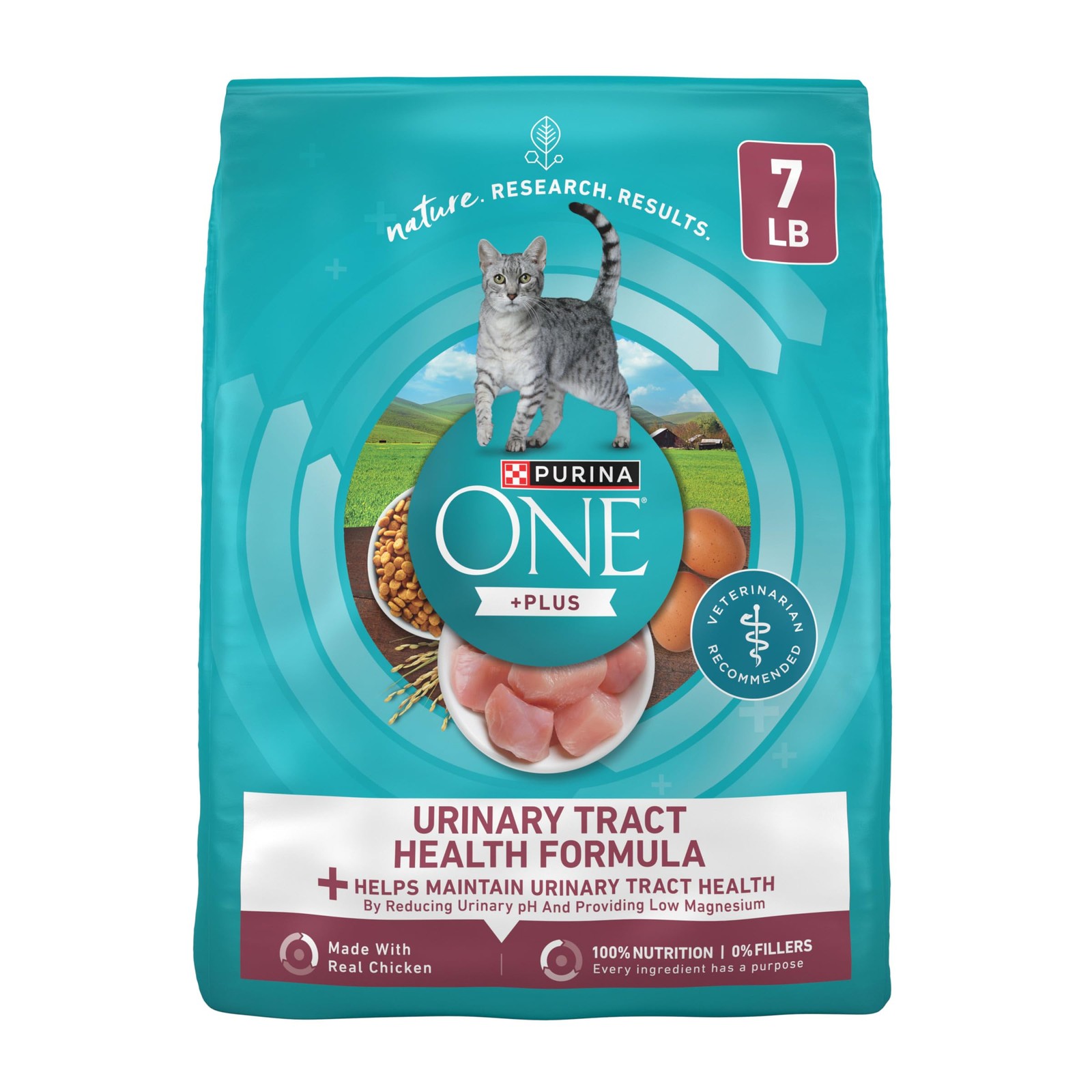 Purina ONE High Protein Dry Cat Food, +Plus Urinary Tract Health Formula - 7 lb.