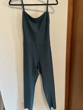 NWOT ALO JUMPSUIT - Teal S/M Open Back, Sexy, Yoga, Activewear