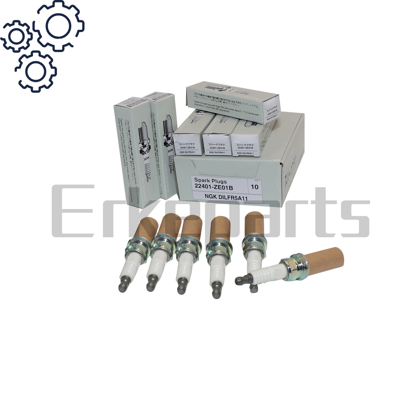 6X OEM for Nissan Infiniti Laser Iridium Spark Plugs 93759 DILFR5A11 22401-ZE01B