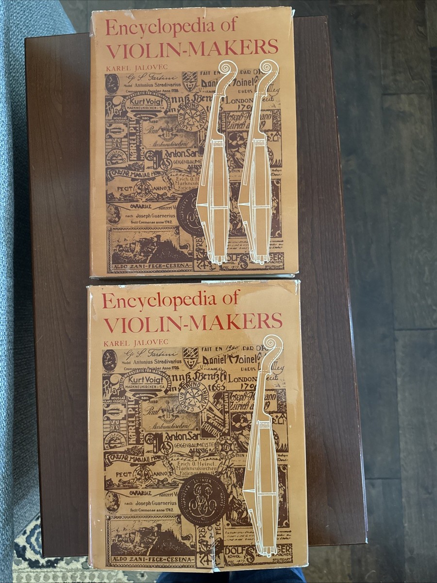 2-Volume Set Encyclopedia of Violin-Makers by Karel Jalovec 1968