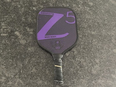 Onix Z5 Graphite Wide Body Pickleball Paddle Black Purple Color Honeycomb Core