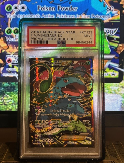 2016 Pokemon XY Venusaur EX #XY123 Black Star Promo PSA 9