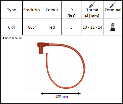NGK CR4 Spark Plug part no. 8054 BL Racing