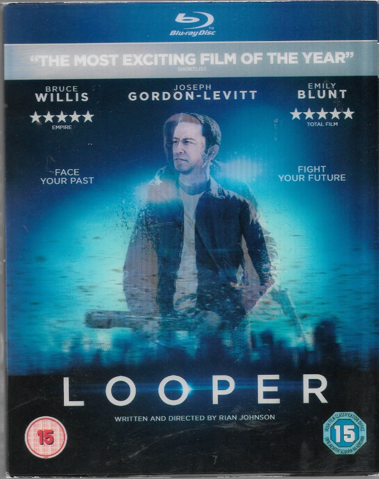 Looper Bruce Willis  Emily Blunt Blu Ray (IN  LENTICULAR SLIP COVER)