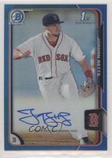 2015 Bowman Chrome Prospects Blue Refractor /150 Jordan Betts #BCAP-JBE Auto 1s6