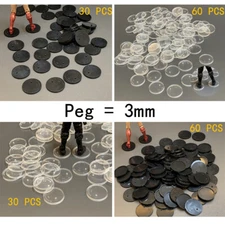 【Peg is 3mm】Display Stands BASE Fits 6'' Action Figure Toy gifts Lot 