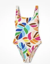 Women's Botanical Print Lowback One Piece Swimsuit Tabitha Brown for Target 26W