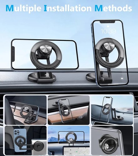 For iPhone 16 15 14 13 Pro Max Magnetic Car Phone Holder Mount MagSafe Compatibl - Picture 6 of 7