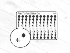 2476~~Moon Phases Planner Stickers.