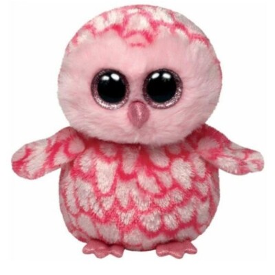 Peluche TY Gufo Owl Rosa occhi grandi gufetta 15cm soft Plush Toys
