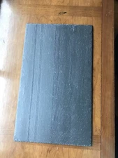 Crate & Barrel 20x12 Slate Cheese Board CHARCUTERIE Chalk Board Surface Lined