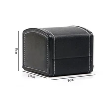 Black Luxury Watch Gift Box Case Storage Display Watches PU Leather with Pillow