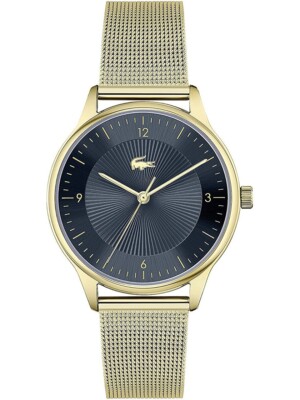 Lacoste 2001185 NEW Women's Watch Gold Stainless Steel Band Quartz Analog
