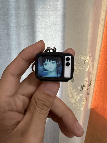 Serial Experiments Lain Glowing Sound TV Keychain Backpack Pendant Decoration - Picture 7 of 13