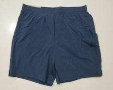 Mondetta Mens Blue Stretch Active Sweat or Swim Shorts Mesh Liner Sz Large NWT