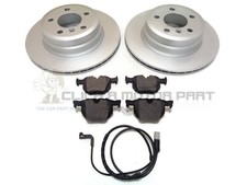 BMW X5 E70 3.0d 35d 40d 3.0i REAR 2 BRAKE DISCS AND PADS & SENSOR (320mm SIZE)