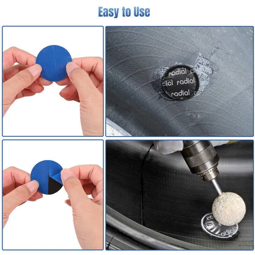 36 Pieces Radial Repair Round Tire Patch Large 3.1/8" - 80 MM Superior Quality - Picture 4 of 9