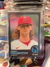 2022 Topps Heritage High PACKY NAUGHTON Angels rc #665 Rookie Black Border sp/50