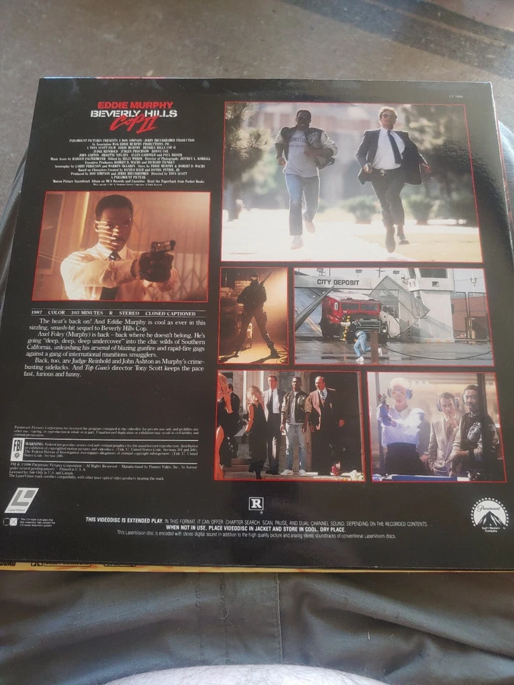 Eddie Murphy Beverly Hills Cop 2 1987 Extended Play Laserdisc very good - Image 2 of 3