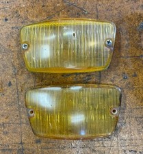 Mercedes W110 W111 W112 Fintail Front Parking Turn Signal Lens Pair Kl0156b Mercedes W110 W111 W112 Fintail Front Parking Turn Signal Lens Pair Kl0156b