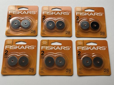 Fiskars Rollschneider-Klingen 28 Mm - 2 Stück, Rostfrei & Langlebig | Ideal Für Quilting & Stoff