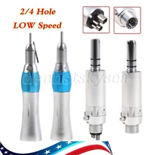 Dental Low Speed Straight Handpiece Nosecone 2/4H Air Motor (External Pipe)