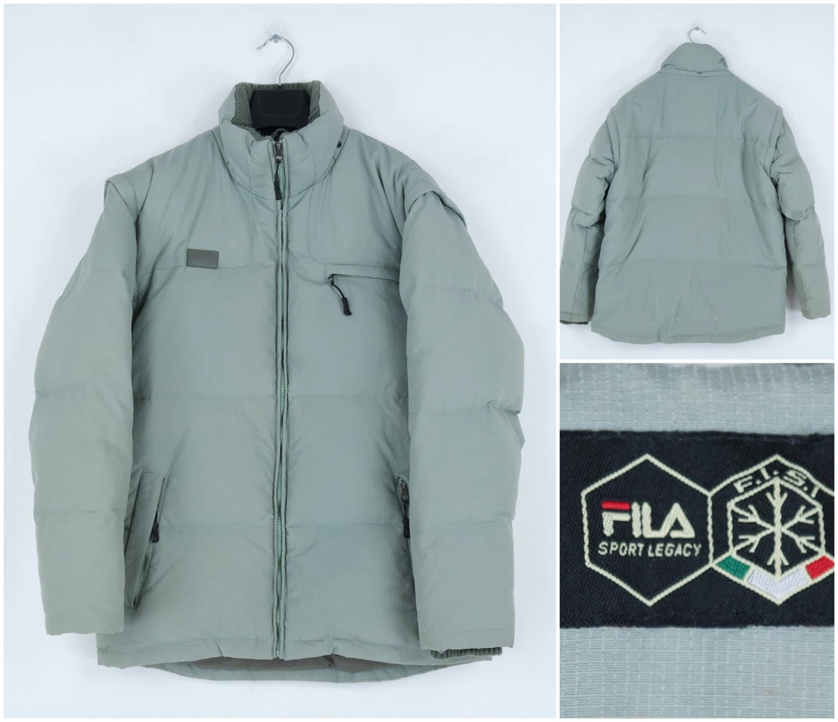 Fila puffer jacket green sale