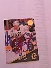 1993-94 Leaf #116 Steve Heinze Auto'd