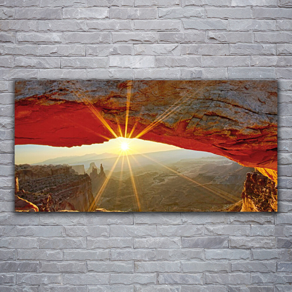 Tableau sur verre acrylique Grand Canyon Tulup 120x60 cm pour decoration murale