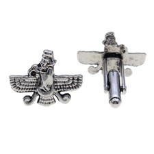 Persian Farovahar Farvahar Pahlavi Kingdom Cufflinks Zoroastrian Persia Art Gift