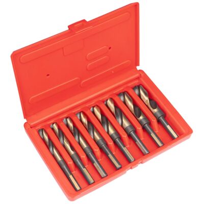 8pcs Fractional Cobalt Silver And Deming Drill Bits Set Hssco M35 S&d Twist Dril