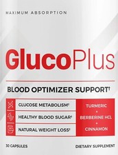 GlucoPlus Blood Health Support  Optimizer Supplement 30 Capsules Gluco Plus