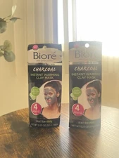 2 Pack  Bioré Charcoal Instant Warming Clay Mask