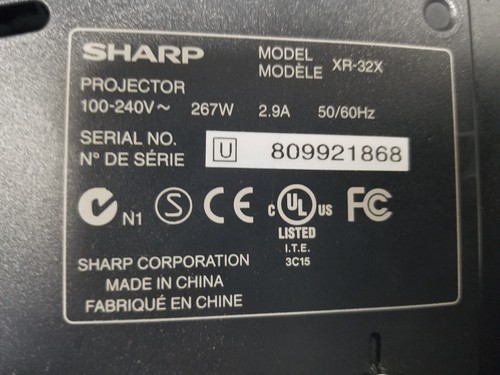Sharp Notevision XR-32X DLP Multi-Media 2500 Lumens Projector Low Lamp Hours - Picture 6 of 7