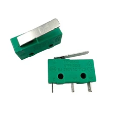 2 Pcs - DONGHAI KW4-3Z-3 Straight Lever 5A 250V 3-Pin Limit Micro-Switch