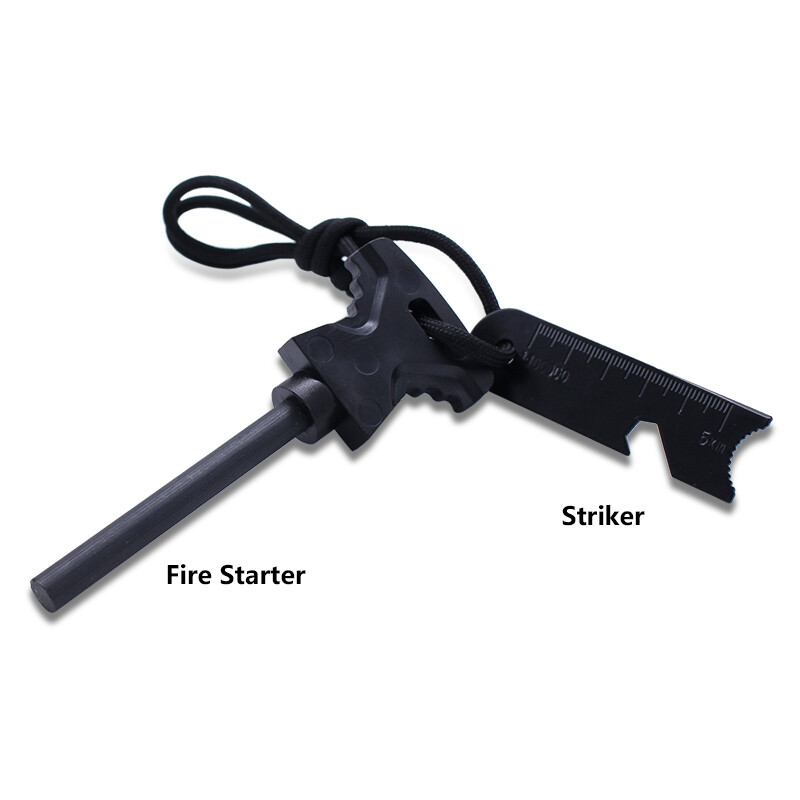 Survival Fire Steel, Flint Striker Steel Fire Starter, Magnesium - Foto 9