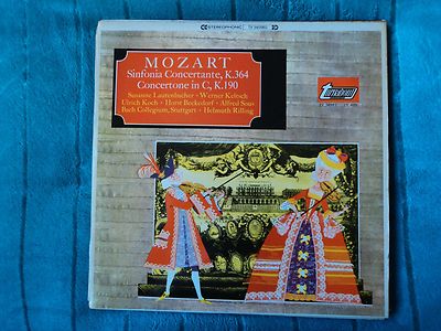 TV 34098S - MOZART - Sinfonia Concertante For Violin Viola & Orch - Ex LP Record